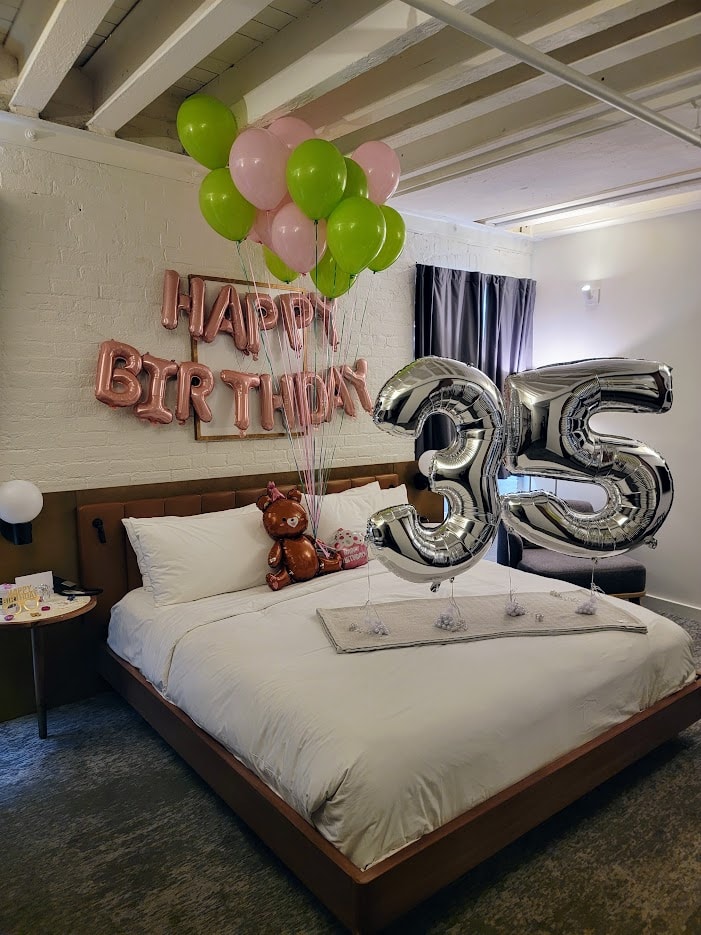 Over the Top Birthday balloons