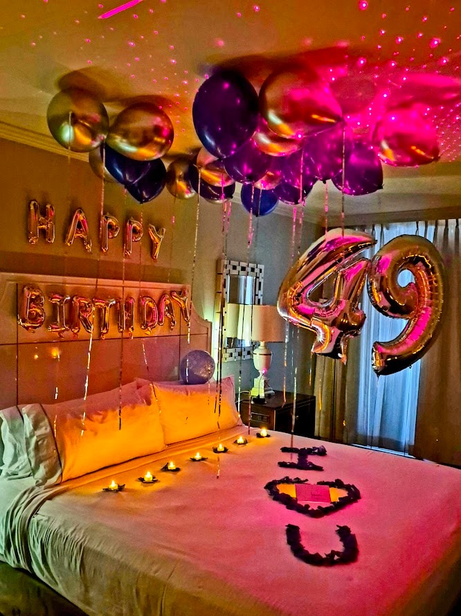 Romantic room setup