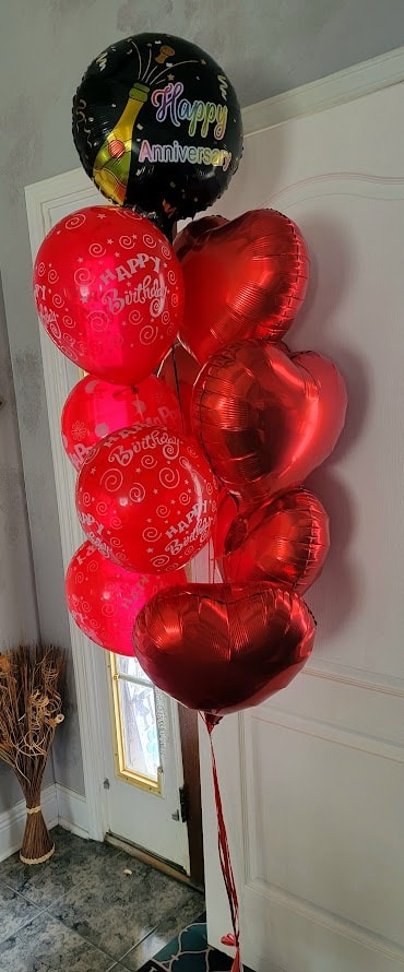 (12) Balloon Arrangement with Hi-Float